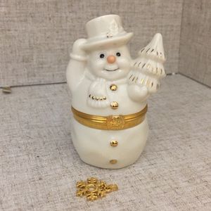 Lenox Snowman and his Tree Surprise Treasure Box